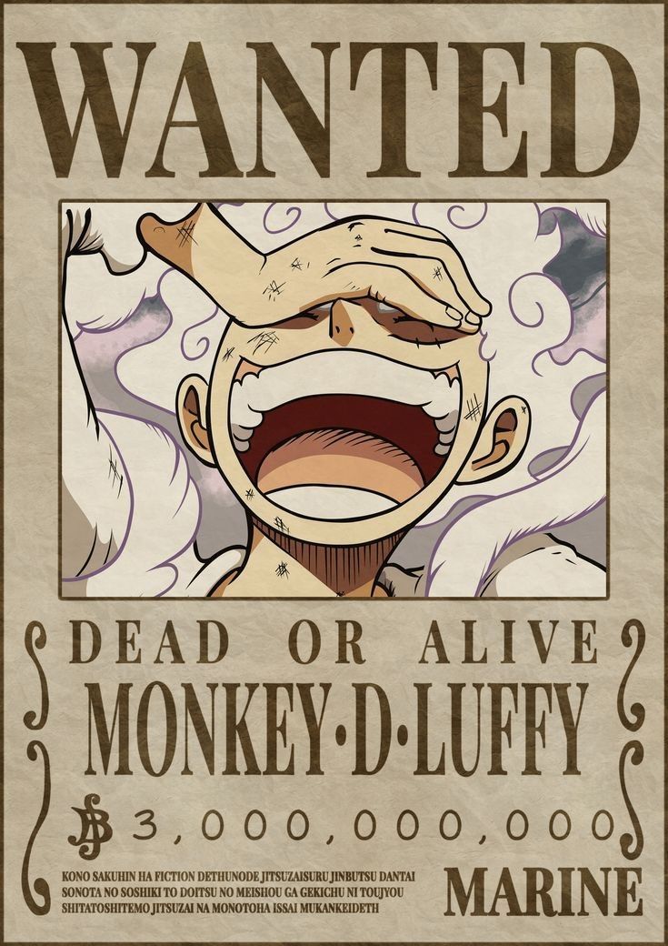 MONKEY.D.LUFFY WANTED POSTER