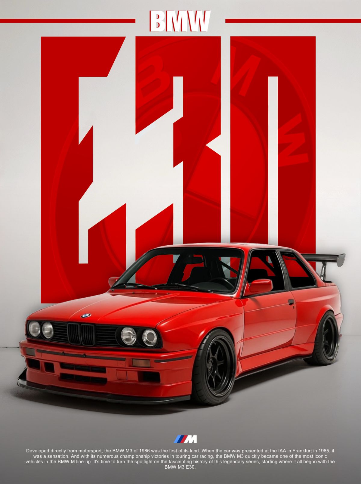 BMW E30 Wall Poster | Premium Wall Art